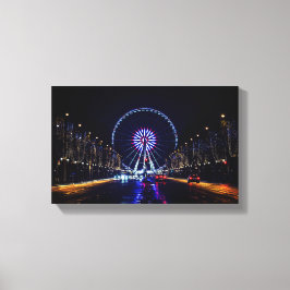 Avenue Champs-Elyses Canvas Afdruk