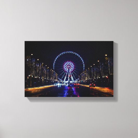 Avenue Champs-Elyses Canvas Afdruk (Voorkant)