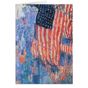 Avenue dans la pluie par Frederick Childe Hassam