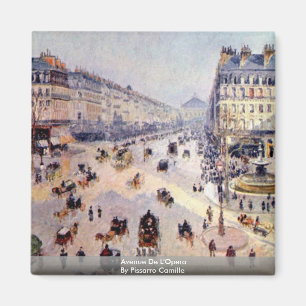Avenue de l'Opera door Pissarro Camille Magneet