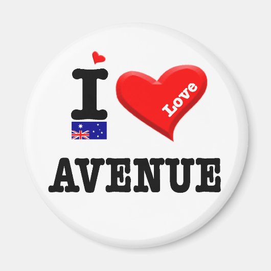 AVENUE - I Love Magneet (Voorkant)