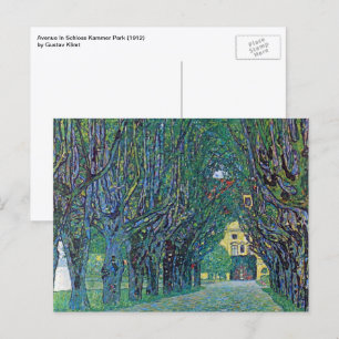 Avenue in Schloss Kammer Park door Gustav Klimt Briefkaart