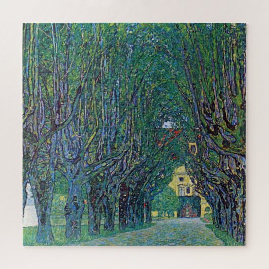 Avenue in Schloss Kammer Park door Gustav Klimt Legpuzzel (Horizontaal)
