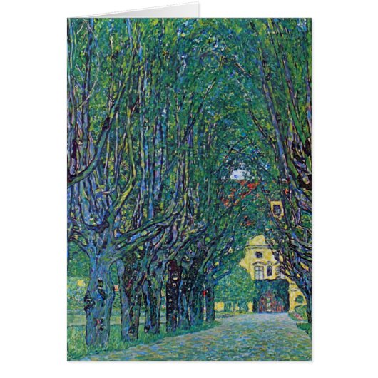Avenue In Schloss Kammer Park par Gustav Klimt (Devant)
