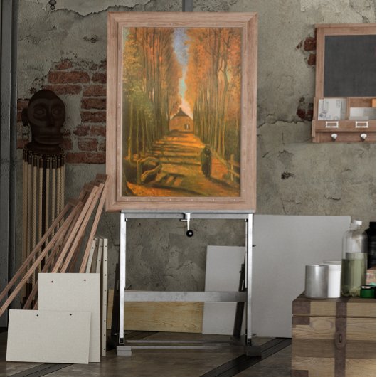 Avenue Poplars in het najaar door Vincent van Gogh Poster