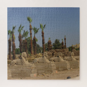 Avenue Sphinxes - Ancient Egypt Jigzaag Puzzle Legpuzzel