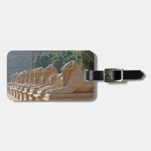 Avenue Sphinxes in Karnak Temple - Egypte Bagagelabel