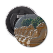 Avenue Sphinxes in Karnak Temple - Egypte Button Flesopener (Voorkant)