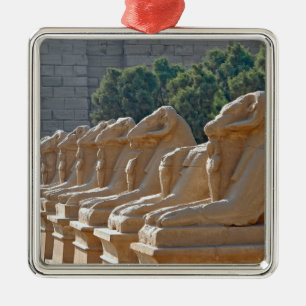 Avenue Sphinxes in Karnak Temple - Egypte Metalen Ornament