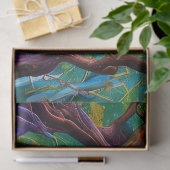 Avenue Trees najaarsbladeren Tissuepapier (Geschenk)