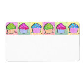 AVERA ÉTIQUETTE - CUPCAKES Pop Art (Devant)