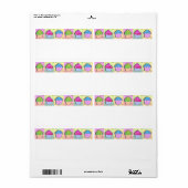 AVERA ÉTIQUETTE - CUPCAKES Pop Art (Feuille entière)