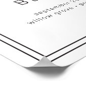 AVERA Mariage moderne Modèle Affiche de bienvenue (Coin)