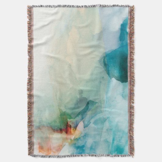 Aversion - Blue Waterverf Deken (Voorkant Verticaal)