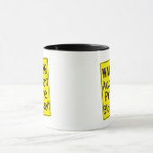 Avertissement Accident Prone Black Belge Mug (Centre)