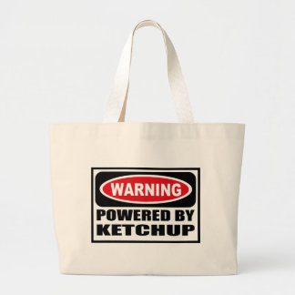 Avertissement ACTIONNÉ PAR le sac de KETCHUP