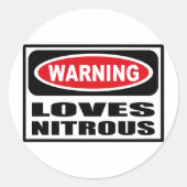 Avertissement ADORE Sticker NITROUS (Devant)