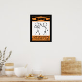 Avertissement Affiche du lecteur enregistreur temp (Cuisine)