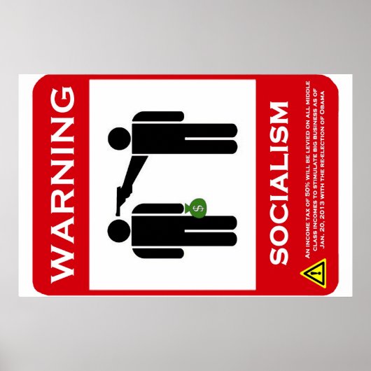Avertissement : Affiche du socialisme (Devant)