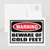 Avertissement ATTENTION DE LA CARTE Postale FROID  (Devant / Derrière)