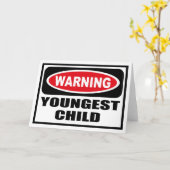 Avertissement Carte de voeux pour enfant le plus j (Fleur jaune)