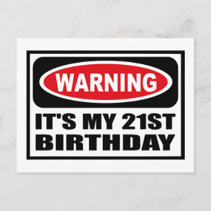 Avertissement C'EST MA Carte Postale 21E ANNIVERSA