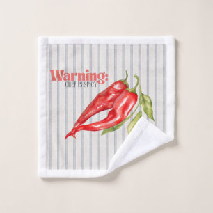 Avertissement Chef est Piment Rouge Cuisine d'Art