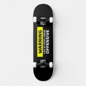 Avertissement Conception Offensive de skateboard (Recto)