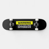 Avertissement Conception Offensive de skateboard (Horz)