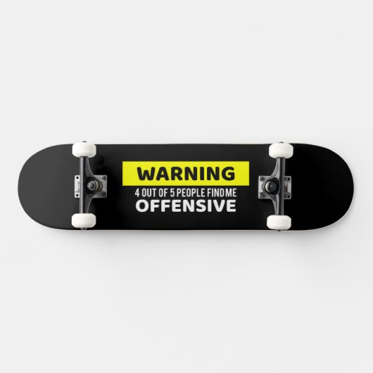 Avertissement Conception Offensive de skateboard (Horz)