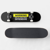 Avertissement Conception Offensive de skateboard (Horz)