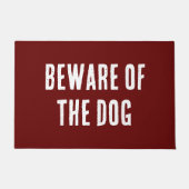 Avertissement de chien de sécurité sur un tapis de (Devant)