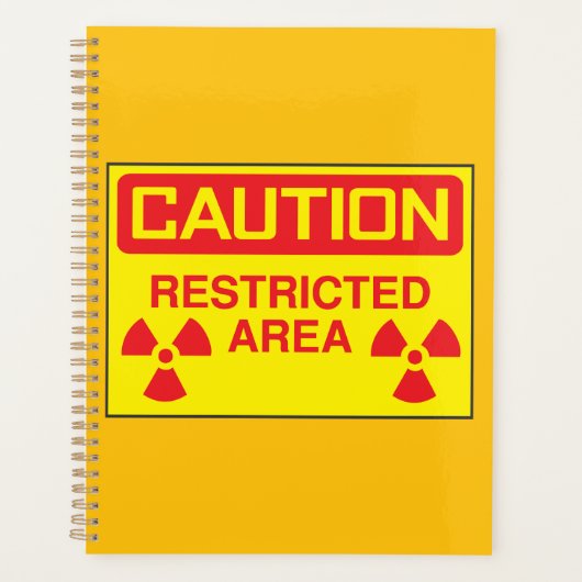 Avertissement de danger de rayonnement dans les zo (Devant)