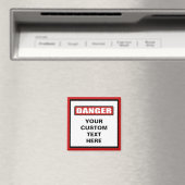 Avertissement de danger Magnet personnalisé (In Situ (Lave-vaisselle))