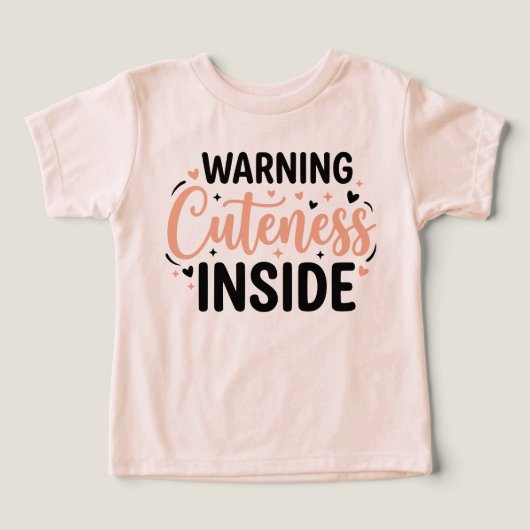 Avertissement d'humour pour bébé mignon (Design Recto)