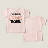 Avertissement d'humour pour bébé mignon (Design Recto & Verso)