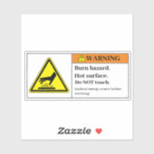 Avertissement Étiquette AB23 des surfaces chaudes (Feuille)