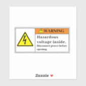 Avertissement Étiquette de tension dangereuse EF (Feuille)