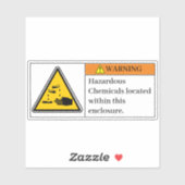 Avertissement Étiquette des produits chimiques dan (Feuille)