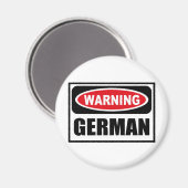 Avertissement GERMAN Magnet (Recto/Verso)