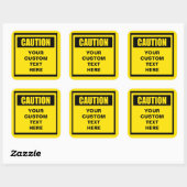 Avertissement Grand Sticker Personnalisé (Feuille)