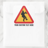 Avertissement ivre autocollants personnalisés (Sac)