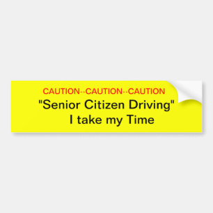 Avertissement Les seniors Conducteurs Sticker