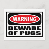 Avertissement MÉFIER DES CARLINS Carte postale (Devant)