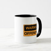 Avertissement Mug de café offensif (Devant droit)