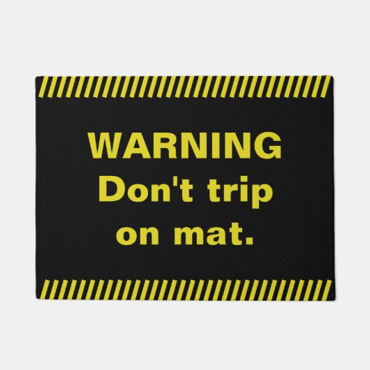 AVERTISSEMENT. Ne vous déclenchez pas sur le tapis (Devant)