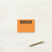 AVERTISSEMENT NOTES POST-IT (Sur un bureau)