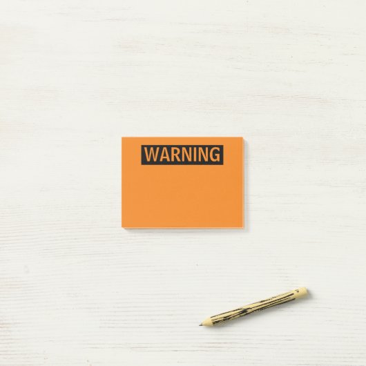 AVERTISSEMENT NOTES POST-IT (Sur un bureau)