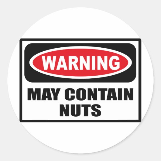 Avertissement PEUT CONTENIR UN Sticker NUTS (Devant)