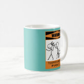 Avertissement Pianiste Temperamental Coffee Mug (Devant droit)